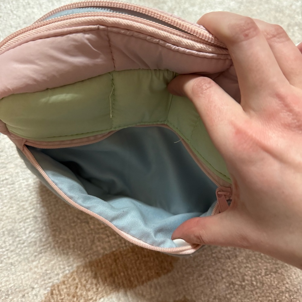Altar'd State Pastel Quilted Cosmetic Bag - Picture 5 of 7